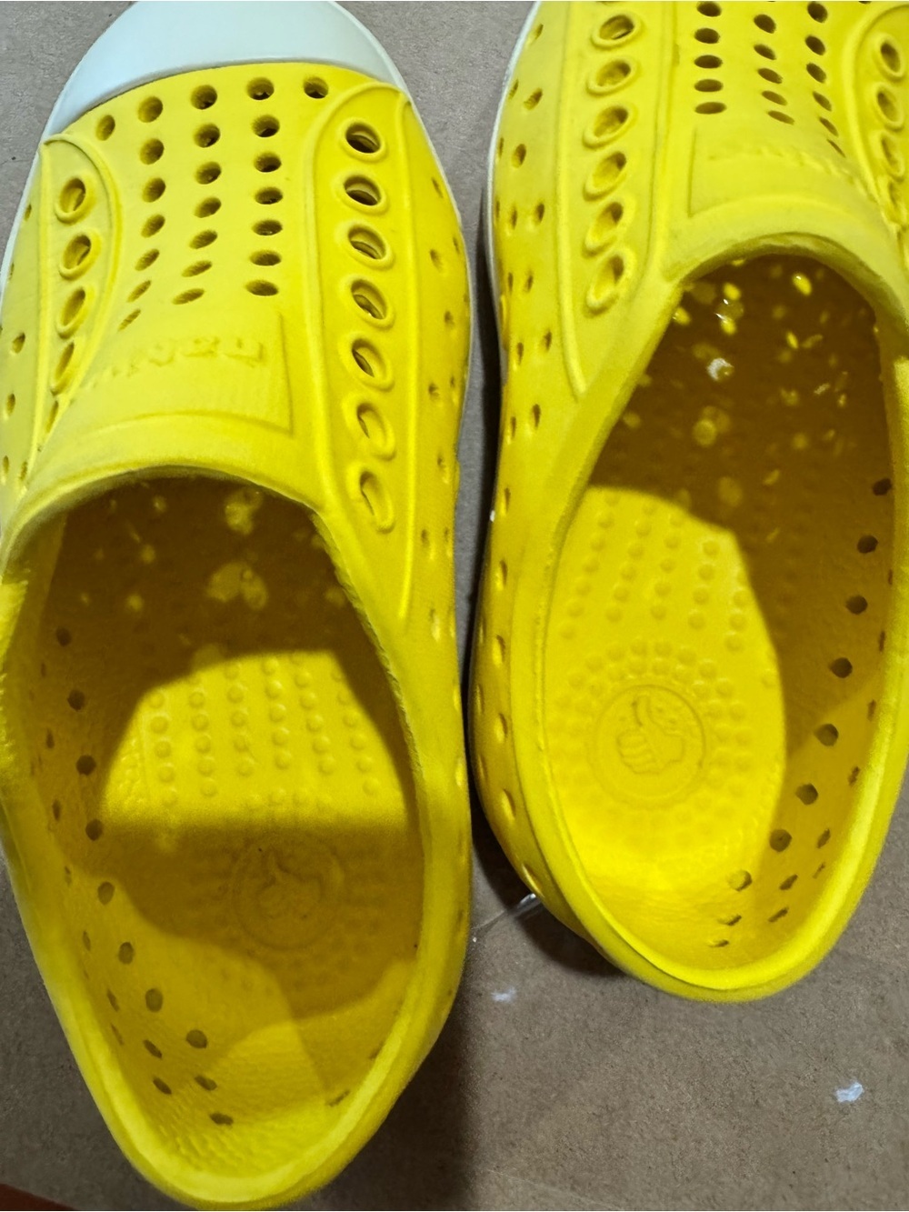 Native Kids Shoes - Jefferson Yellow Sz C8 - Picture 3 of 4